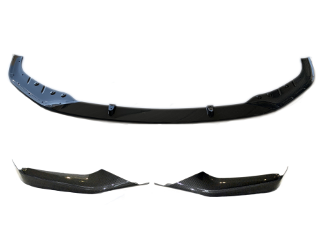 NEW OE CARBON COMPLETE SET BUMPER OVERLAY DIFFUSER REAR SPOILER + FRONT SPOILER BMW 5 G30 51112414135 - 6